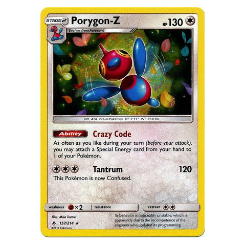 Porygon-Z : UNBROKEN BONDS (Holo) - 157/214