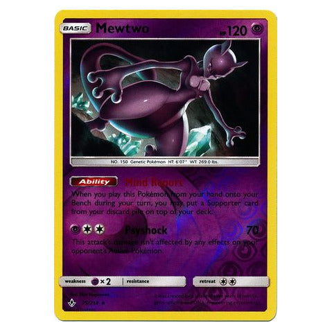 Mewtwo : UNBROKEN BONDS (Reverse holo) - 75/214