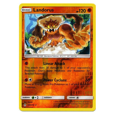 Landorus : UNBROKEN BONDS (Reverse holo) - 103/214