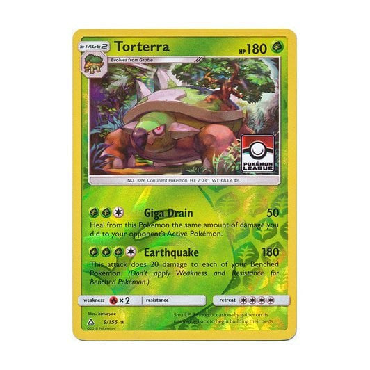 Torterra : LEAGUE PROMO (Reverse holo) - 9/156