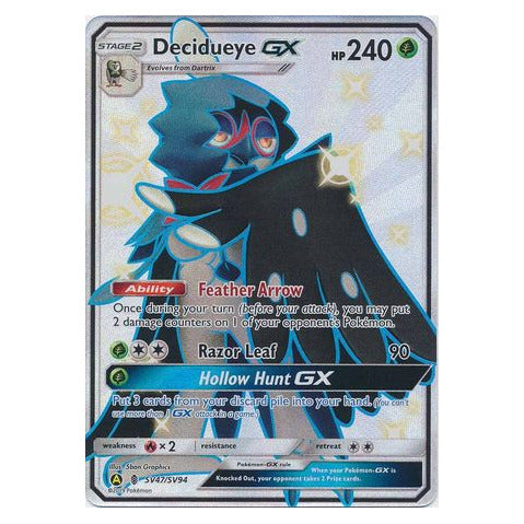 Decidueye GX : HIDDEN FATES - SV47/SV94