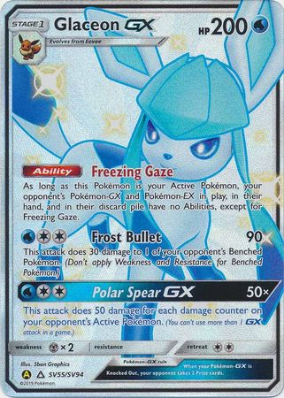 Glaceon GX : HIDDEN FATES - SV55/SV94 - Lockett Labs UK