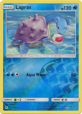 Lapras : HIDDEN FATES (Reverse holo) - 17/68