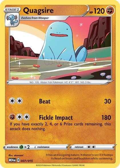 Quagsire : MCDONALDS 2024 - 007/015