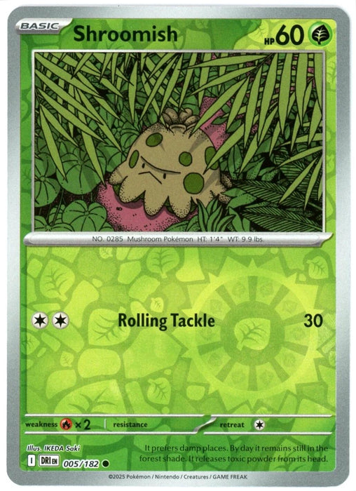 Shroomish : DESTINED RIVALS (Reverse holo) - 005/182