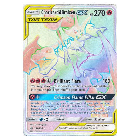 Charizard & Braixen GX : COSMIC ECLIPSE - 251/236