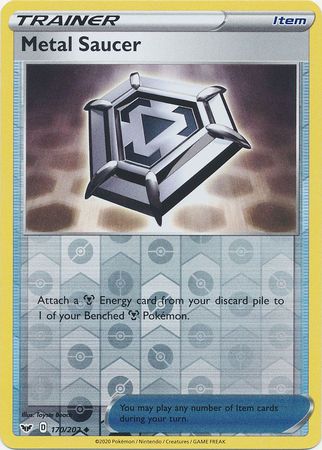 Metal Saucer : SWORD & SHIELD BASE (Reverse holo) - 170/202 - Lockett Labs UK