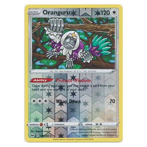Oranguru : SWORD & SHIELD BASE (Reverse holo) - 148/202