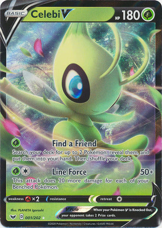 Celebi V : SWORD & SHELD BASE - 001/202 - Lockett Labs UK