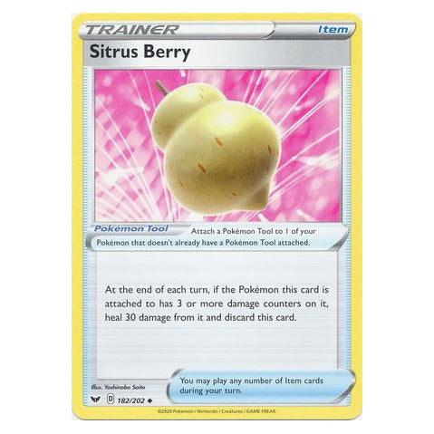 Sitrus Berry : SWORD & SHIELD BASE - 182/202