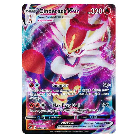 Cinderace VMAX : REBEL CLASH - 036/192