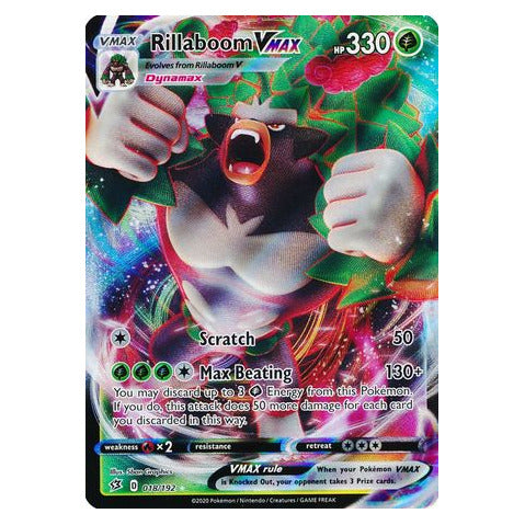 Rillaboom VMAX : REBEL CLASH - 018/192