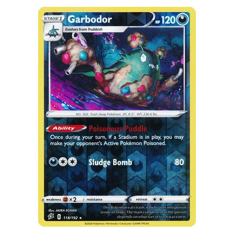 Garbodor : REBEL CLASH (Reverse holo) - 118/192