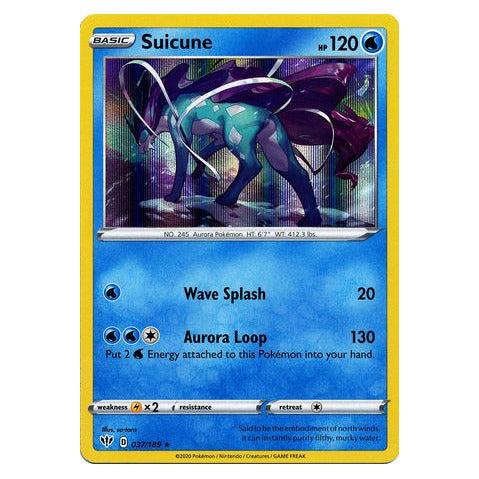Suicune : DARKNESS ABLAZE (Holo) - 037/189