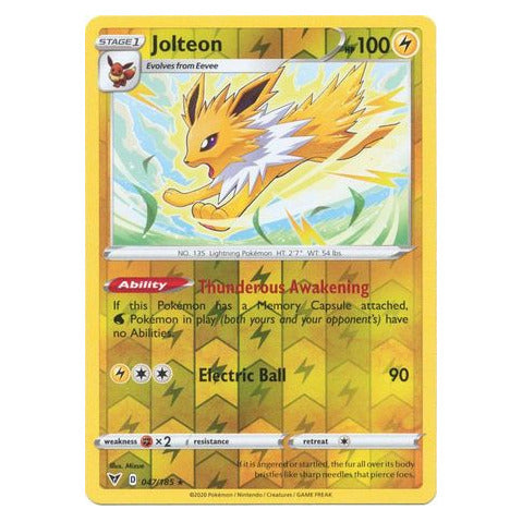 Jolteon : VIVID VOLTAGE (Reverse holo) - 047/185