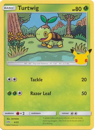 Turtwig : 25TH ANNIVERSARY MCDONALDS 2021 - 4/25 - Lockett Labs UK
