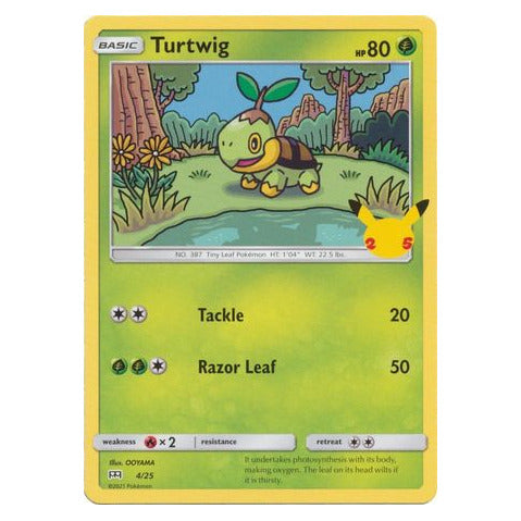 Turtwig : 25TH ANNIVERSARY MCDONALDS 2021 - 4/25