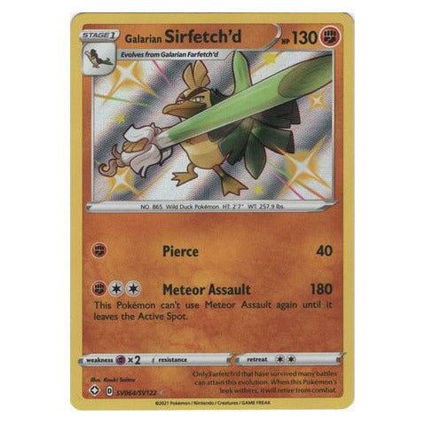 Galarian Sirfetch'd : SHINING FATES - SV064/SV122