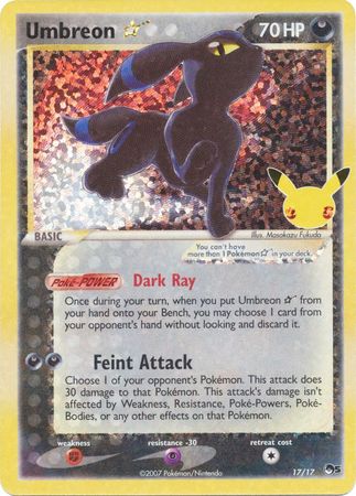 Umbreon Gold Star : CELEBRATIONS - 17/17 - Lockett Labs UK