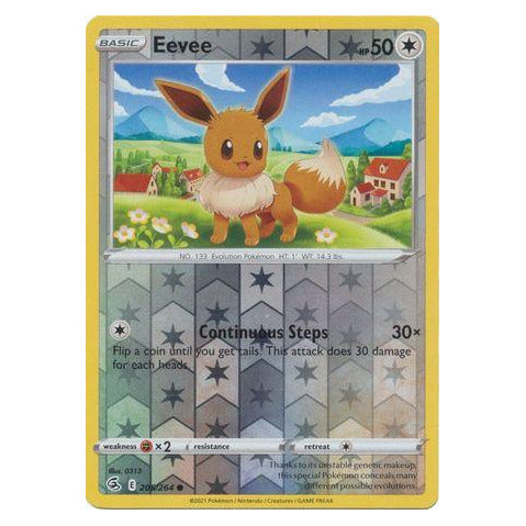 Eevee : FUSION STRIKE (Reverse holo) - 205/264
