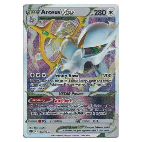 Arceus VSTAR : METAL PROMO - 123/172
