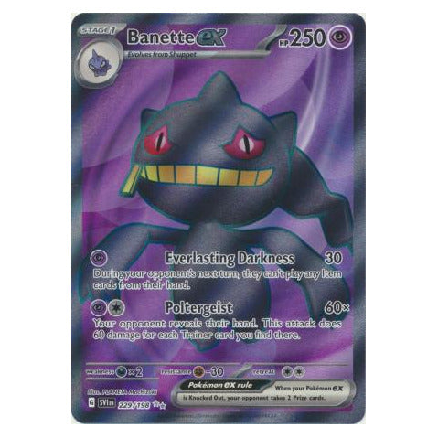 Banette ex : SCARLET & VIOLET BASE - 229/198