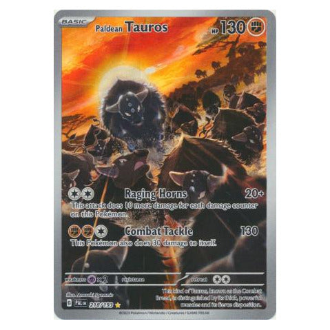 Paldean Tauros : PALDEA EVOLVED - 218/193