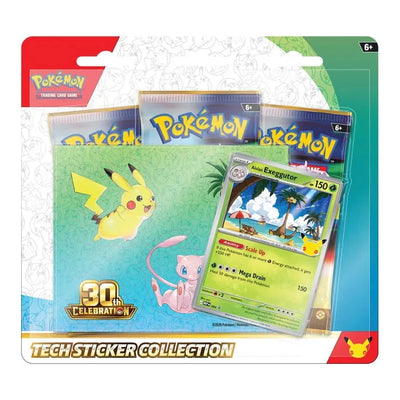 Pokemon : 30th Celebration - Tech Sticker Collection - Alolan Exeggutor / Lucario