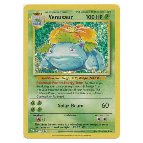 Venusaur : PROMO (Holo) - 003/034 - CLV