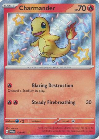 Charmander : PALDEAN FATES - 109/091 - Lockett Labs UK