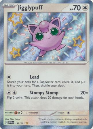Jigglypuff : PALDEAN FATES - 198/091 - Lockett Labs UK