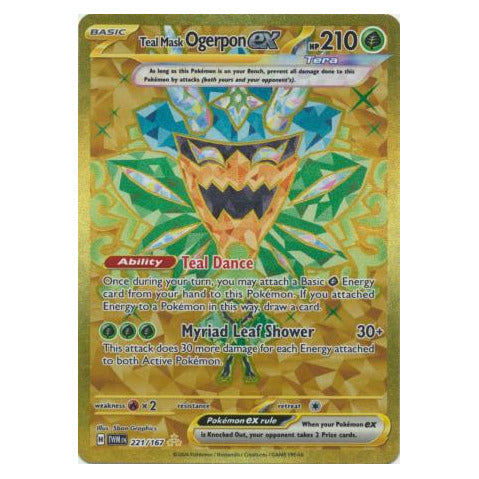 Teal Mask Ogerpon ex : TWILIGHT MASQUERADE - 221/167