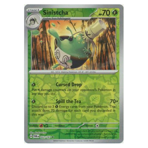 Sinistcha : TWILIGHT MASQUERADE (Reverse holo) - 022/167