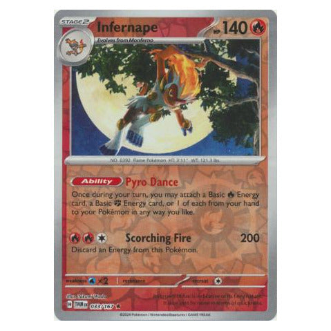 Infernape : TWILIGHT MASQUERADE (Reverse holo) - 033/167