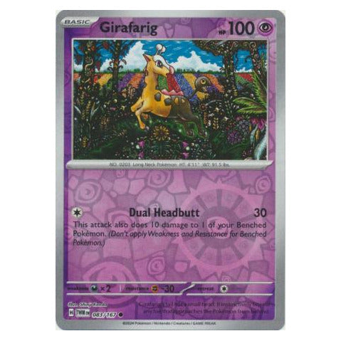 Girafarig : TWILIGHT MASQUERADE (Reverse holo) - 083/167