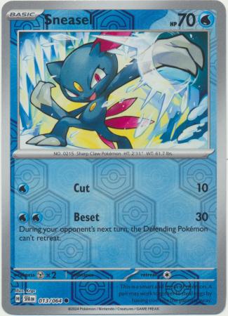 Sneasel : SHROUDED FABLE (Reverse holo) - 013/064 - Lockett Labs UK