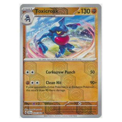 Toxicroak : SHROUDED FABLE (Reverse holo) - 024/064