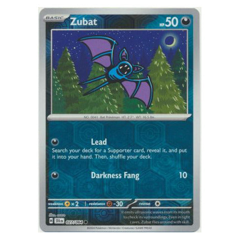 Zubat : SHROUDED FABLE (Reverse holo) - 027/064