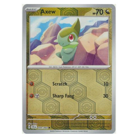 Axew : SHROUDED FABLE (Reverse holo) - 044/064