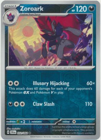 Zoroark : SHROUDED FABLE (Reverse holo) - 032/064 - Lockett Labs UK