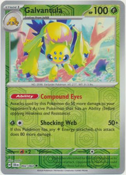 Galvantula : SHROUDED FABLE (Reverse holo) - 002/064