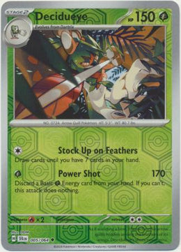Decidueye : SHROUDED FABLE (Reverse holo) - 005/064