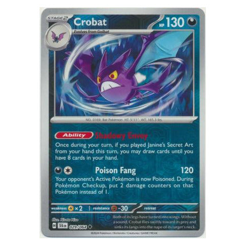 Crobat : SHROUDED FABLE (Reverse holo) - 029/064