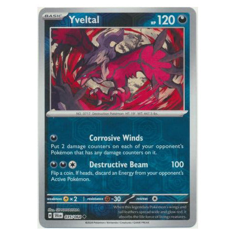 Yveltal : SHROUDED FABLE (Reverse holo) - 035/064