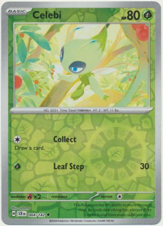Celebi : STELLAR CROWN (Reverse holo) - 004/142 - Lockett Labs UK