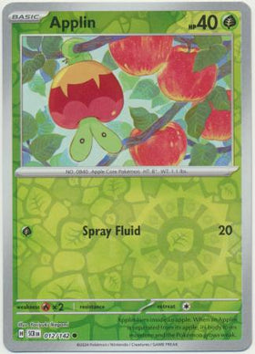 Applin : STELLAR CROWN (Reverse holo) - 012/142