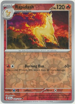 Rapidash : STELLAR CROWN (Reverse holo) - 020/142