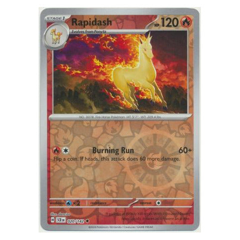 Rapidash : STELLAR CROWN (Reverse holo) - 020/142