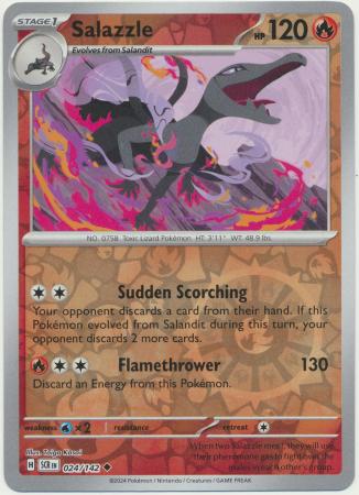 Salazzle : STELLAR CROWN (Reverse holo) - 024/142 - Lockett Labs UK