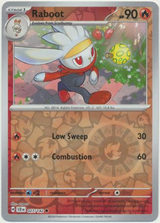 Raboot : STELLAR CROWN (Reverse holo) - 027/142 - Lockett Labs UK